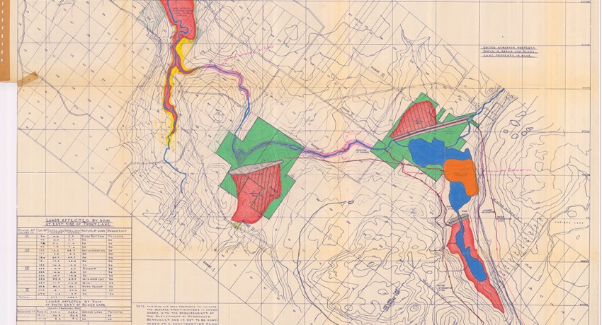Plan Globale Vidange Lac Noir 1953