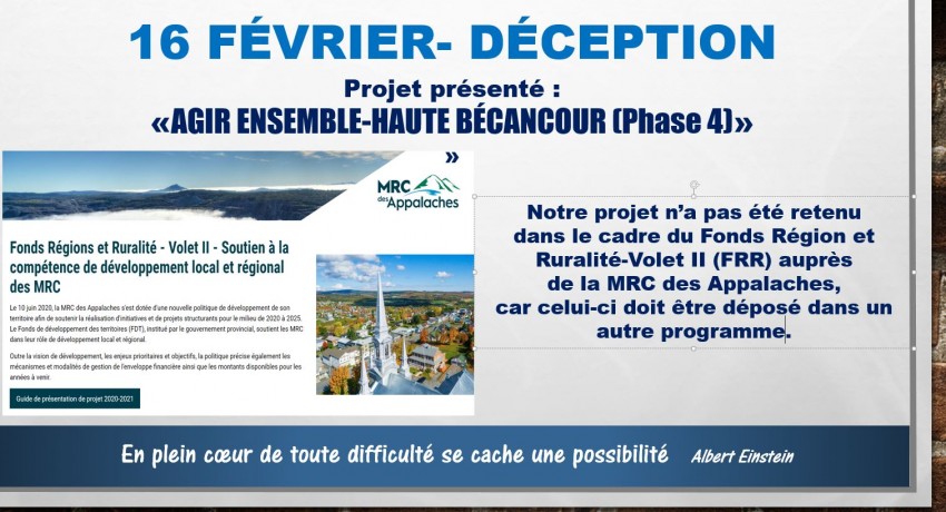 Déception : disparition du Fonds pour soutenir les cours d'eau