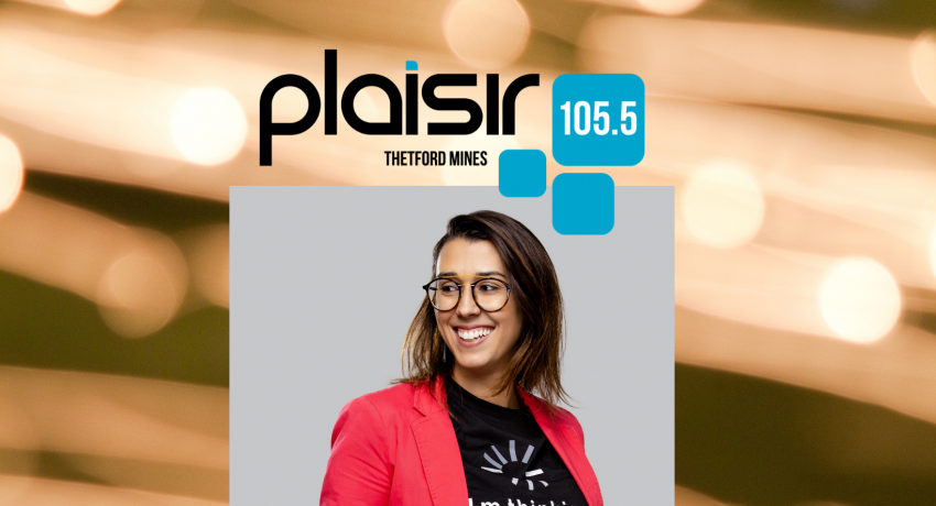 Notre nouvelle responsable des communications en entrevue à Plaisir 105.5