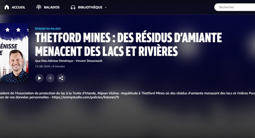 Entrevue radiophonique avec Vincent Dessureault